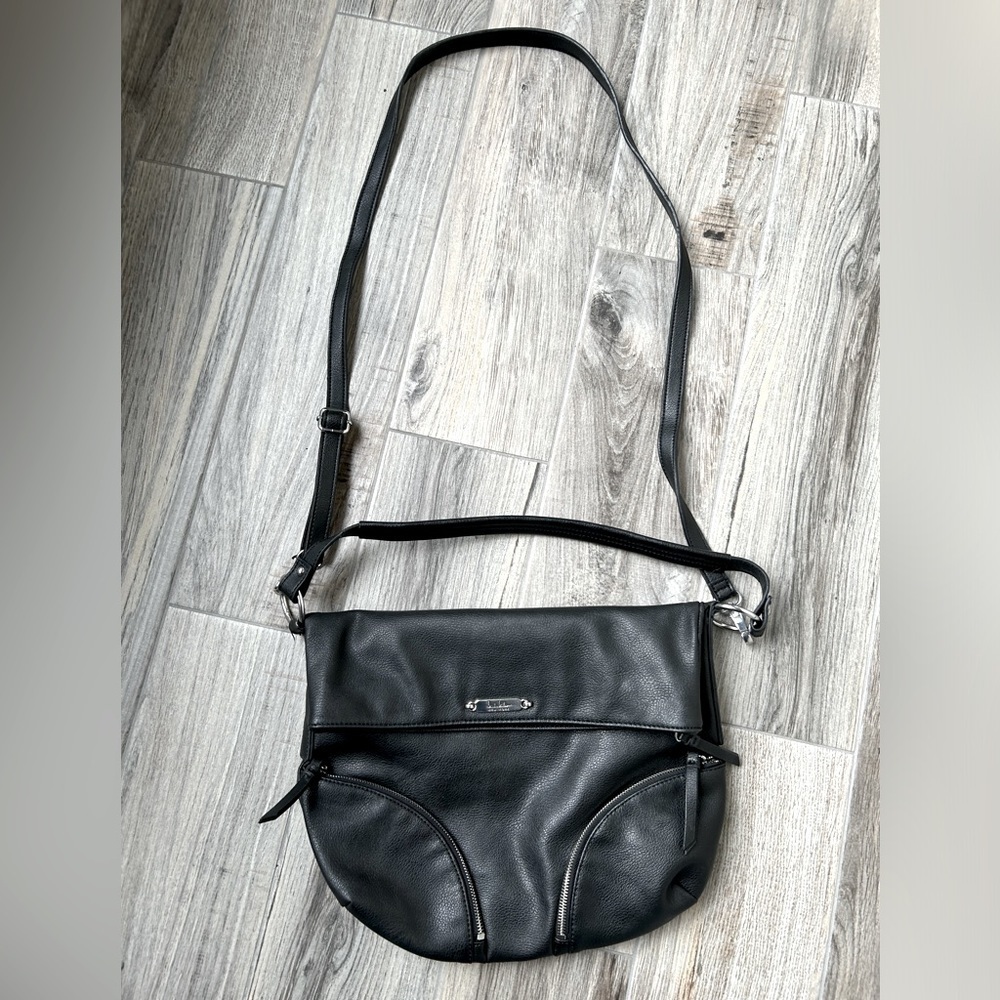 Nicole Miller Leather Crossbody or Shoulder Bag